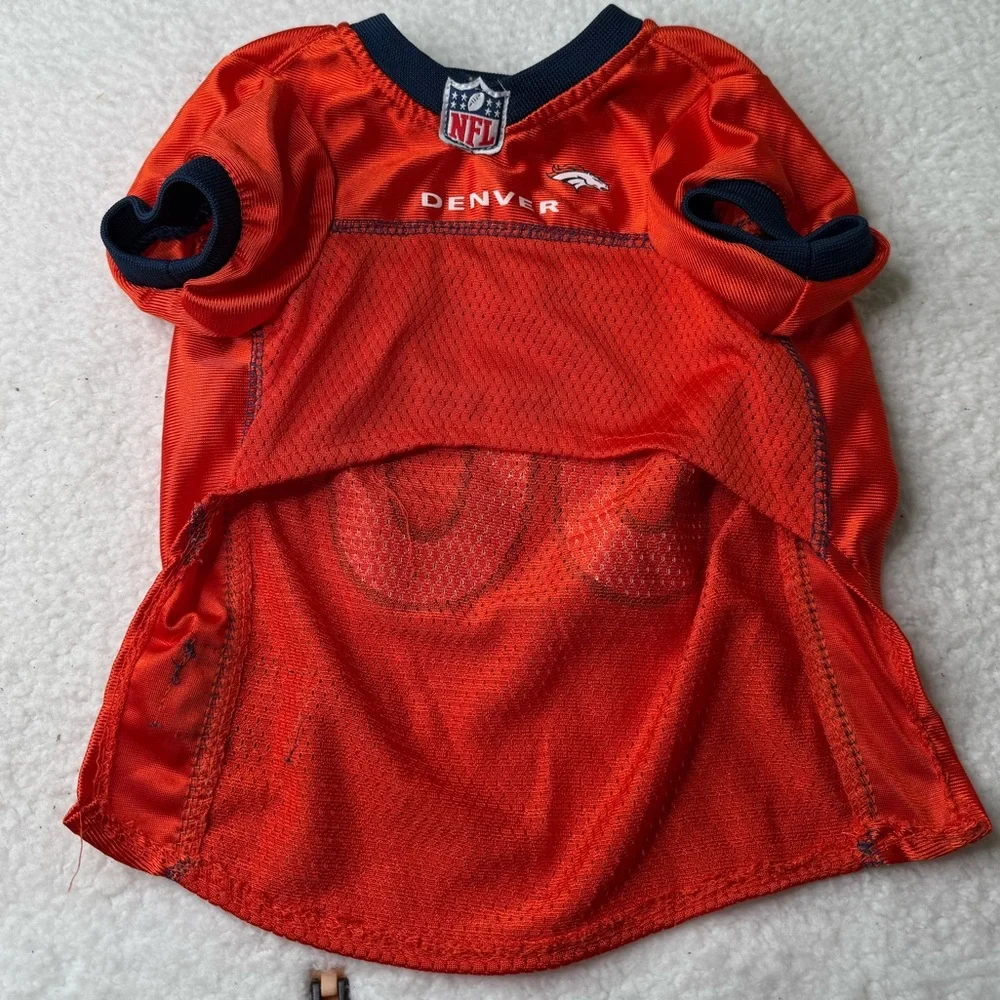 Pets First NFL Denver Broncos Dog Mesh Jersey Sz M Unisex Pets EUC